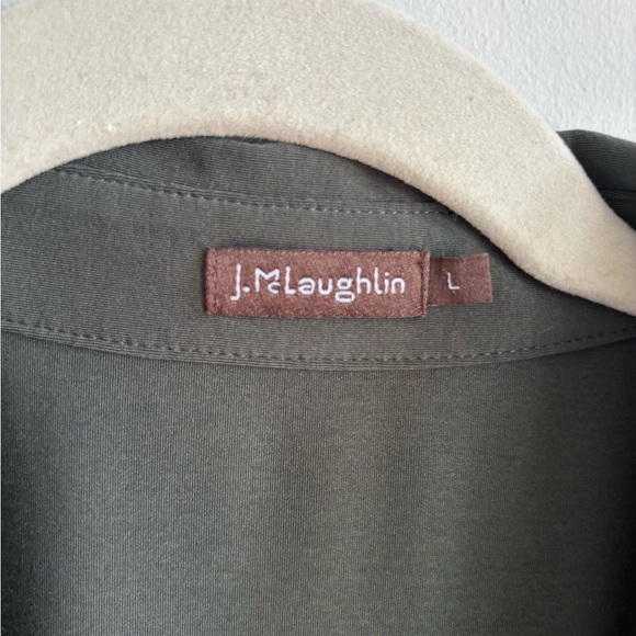 J. McLaughlin Olive Green Shirt - Picture 4 of 5